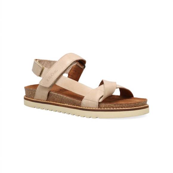 NEW TAOS women's sideways casual leather sneakers in stone leather - Picture 1 of 6